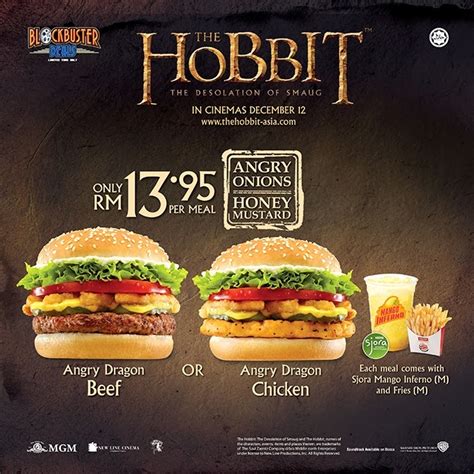 Around The World Burger King Malaysia Offers Smaug Burgers Brand Eating