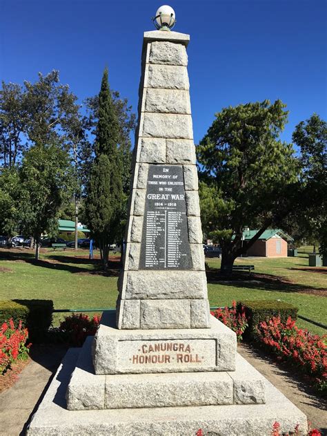 War Memorial Dj Smith Memorial Park 1 3 Kidston St Canungra Qld 4275