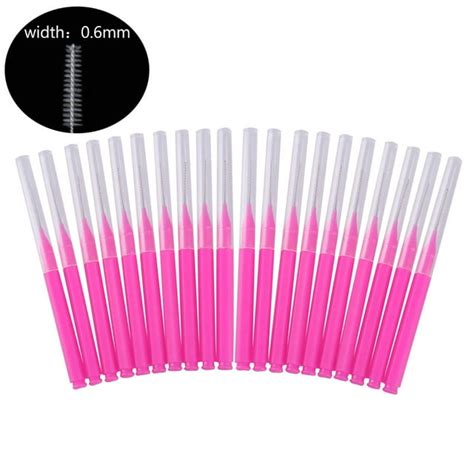 20pcs Disposable Mini Eyebrow Brushes Brow Lift Tool Brow Perm Brush Eyelash Cromb For Lash