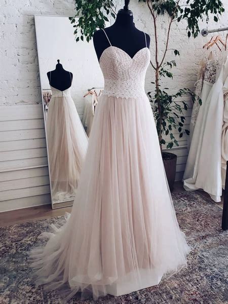 Champagne Backless Sweetheart Lace Tulle Long Prom Dresses Backless S Morievent