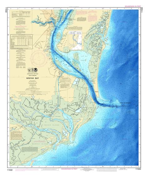 Winyah Bay South Carolina Enhanced Nautical Chart