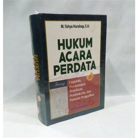 Jual Buku Hukum Acara Perdata Yahya Harahap Hard Cover Shopee Indonesia