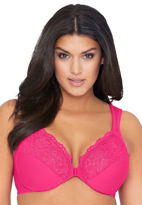 Glamorise Full Figure Plus Size Wonderwire Front Close Bra 1245