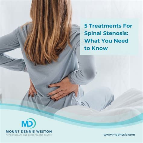 5 Treatments For Spinal Stenosis Mount Dennis Weston Physiotherapy