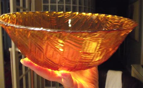 Vintage Amber Depression Glass Bowl By Secondlooker On Etsy