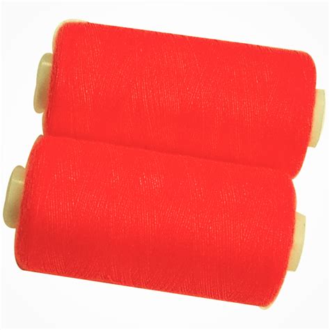 Bobines M Tres Polyester Coloris Fluo Orange Fil Coudre