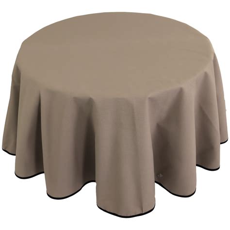 Nappe Ronde Cm Diabolo Tourterelle Linnea Linge De Maison Et