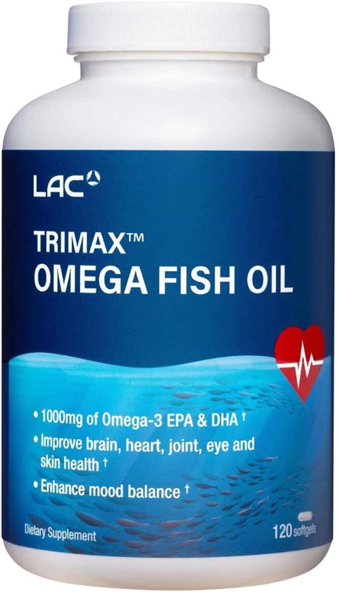 Amazon LAC Trimax Omega Fish Oil DHA EPA Fish Oil Promotes