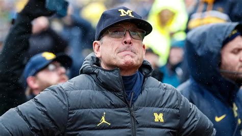 Sign Stealing Scandal Jim Harbaugh Suspended University Of Michigan