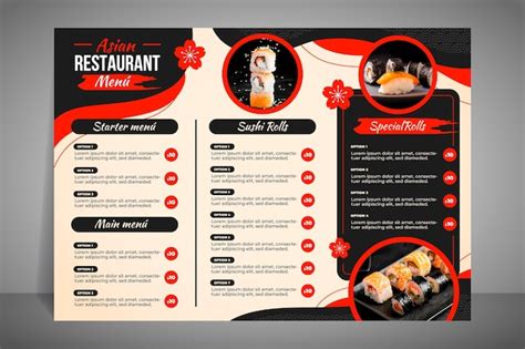 Sushi Restaurant Menu With Chopsticks And Price List Stock Illustration