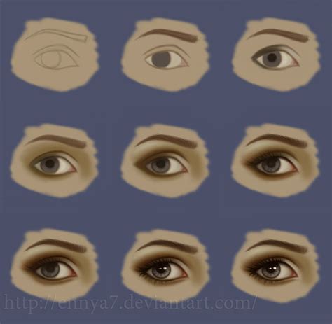 Eyes Tutorial By Ennya7 On Deviantart Eye Tutorial Tutorial Digital