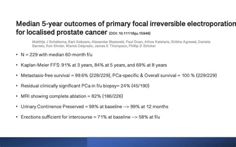 Initial Experiences Of Treating Prostate Cancer With Focal Irreversible