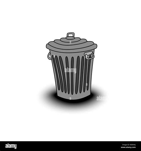Garbage Can Stock Vector Images Alamy