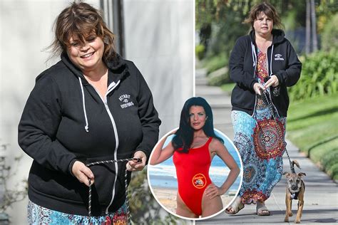 Ex Baywatch Babe Yasmine Bleeth 51 Smiles As She Walks Dog 17 Years