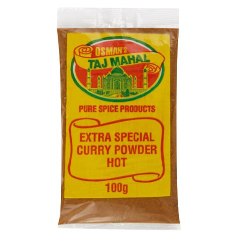 Osmans Taj Mahal Extra Special Hot Curry Powder 100g Curry Favour