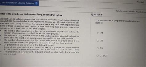 Data Interpretation Logical Reasoning Marks Studyx