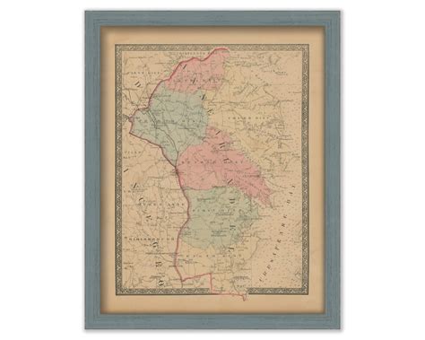 Anne Arundel County Maryland 1866 Map Replica Or Genuine Original