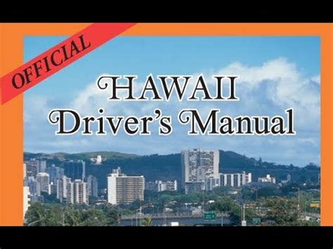 Hawaii Driver S Manual Rev Audio Video Book Bookmarked