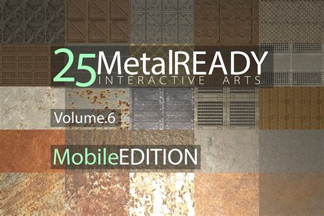 25 Metal Materials Ready, Volume. 6 | 2D Metals | Unity Asset Store