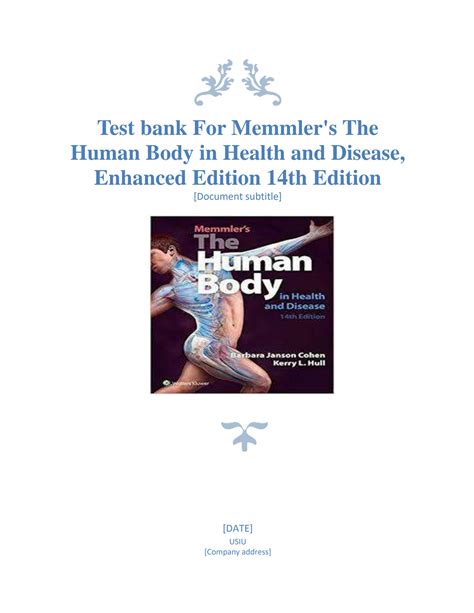 Solution Memmler S The Human Body In Health And Disease Th Edition