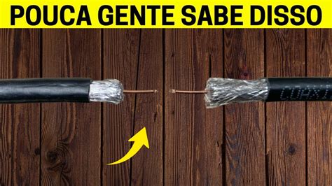 Como Emendar Cabo De Antena De Tv Corretamente Youtube