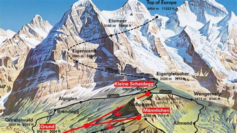 Sau Gesandtschaft Kopflos jungfraujoch train route map springen Magnet ...