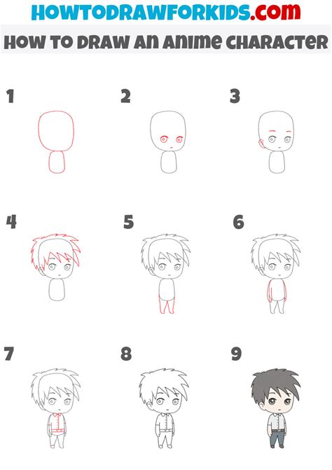 How to Draw an Anime Character - Easy Drawing