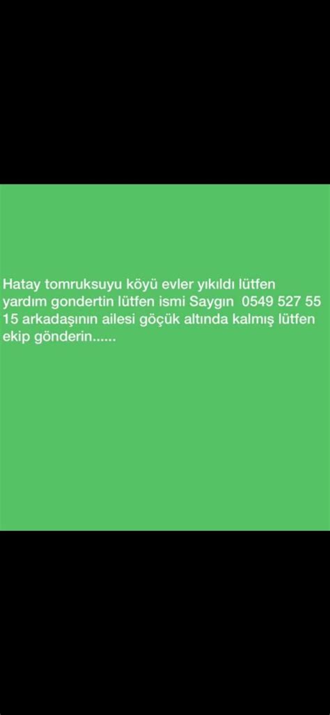 umter on Twitter RT Erendagli0119 Hatay da 6 4 Acil yardım