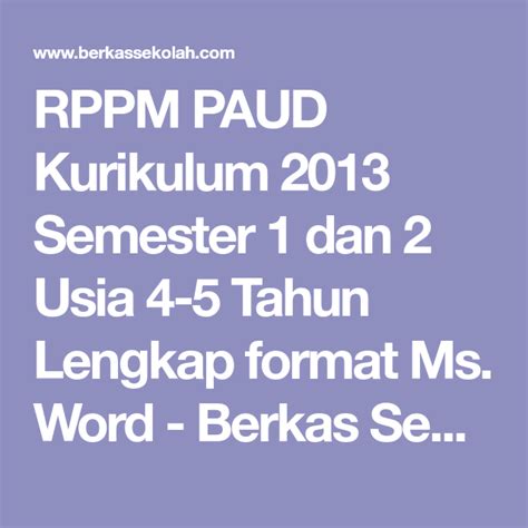 Contoh Rpp Pai Sd Kurikulum Paud Ppt Jzaopen