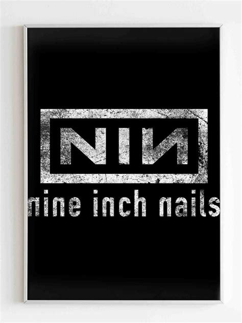 Nine Inch Nails Nin Grunge Logo Poster | Nine inch nails, Nine inch, Grunge