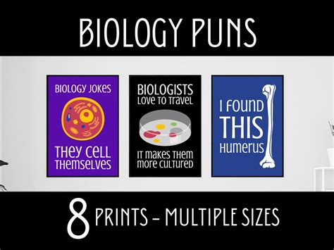 Biology Puns, Science Classroom Decor, Middle School Science Posters ...