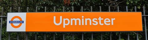 Upminster Station Sign At Upminster Andy S Uk Transport