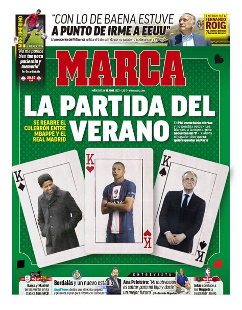 Las Portadas De Los Peri Dicos Deportivos Este Mi Rcoles De Junio