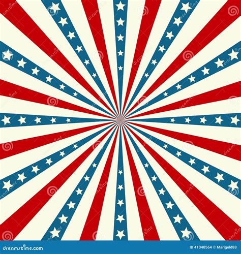 American Independence Day Patriotic Background Stock Vector