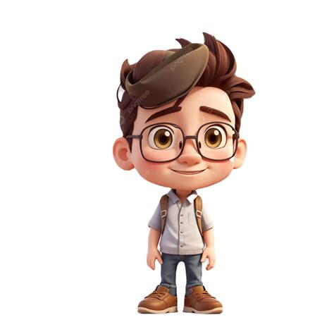 3d Render Of Little Boy With Eyeglasses 3d Render Of Little Boy With Eyeglasses And Suspenders