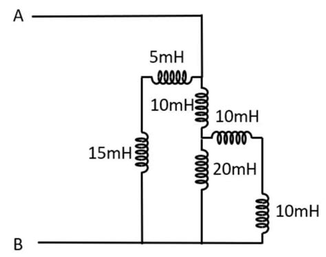 Solved Find The Equivalent Inductance Between The A And B Chegg