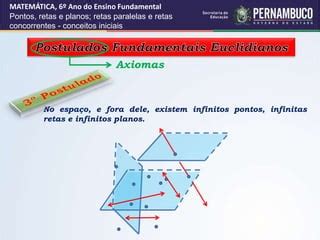 Por Um Ponto Passam Infinitas Retas - Pontos, retas e planos | PPTX