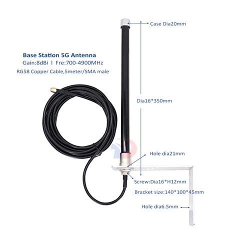 Outdoor L Bracket Waterproof Ip Long Range Base Station Dbi Omni Lte