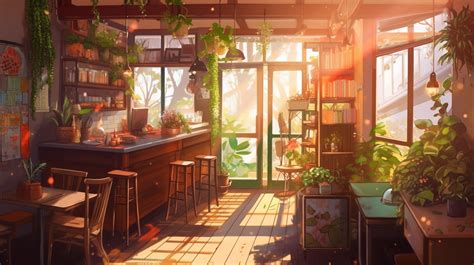 Coffee Shop With Warm Atmosphere Wallpaper K Artofit