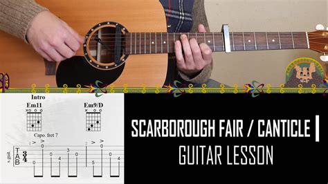 Scarborough Fair Simon And Garfunkel Guitar Lesson With Guitar Pro Tabs Youtube