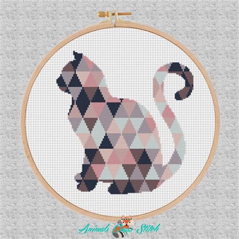 Easy Cat Cross Stitch Patterns Cross Stitch Patterns