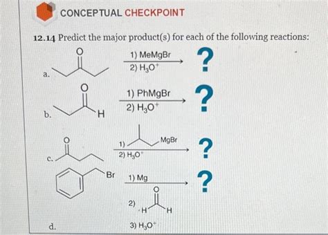 Solved Conceptual Checkpoint Predict The Major Chegg