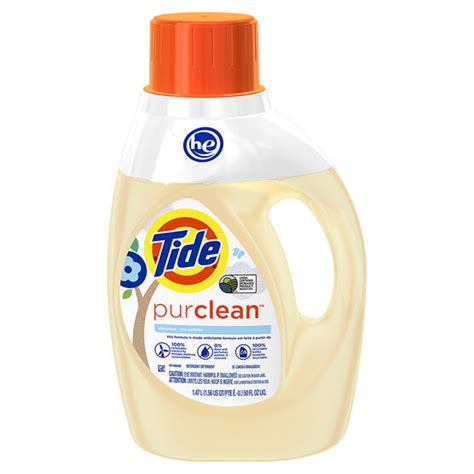 Tide HE Pure Clean Laundry Detergent - Unscented - 1.47L/32 Uses ...