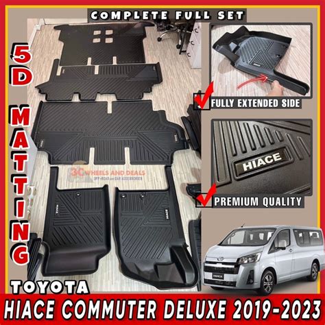 Toyota Hiace Commuter Deluxe D Deep Dish Matting Complete