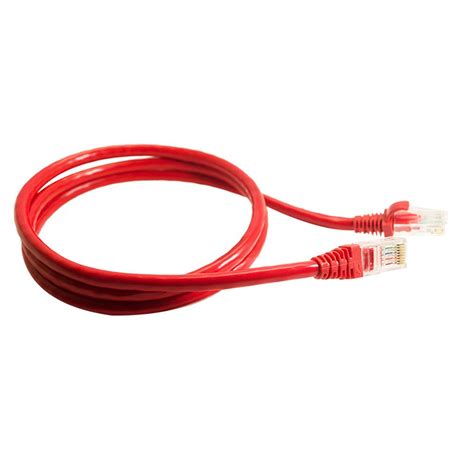 Patch Cord Cat6 Utp Par Trançado Vermelho Rj45 80cm Shopee Brasil