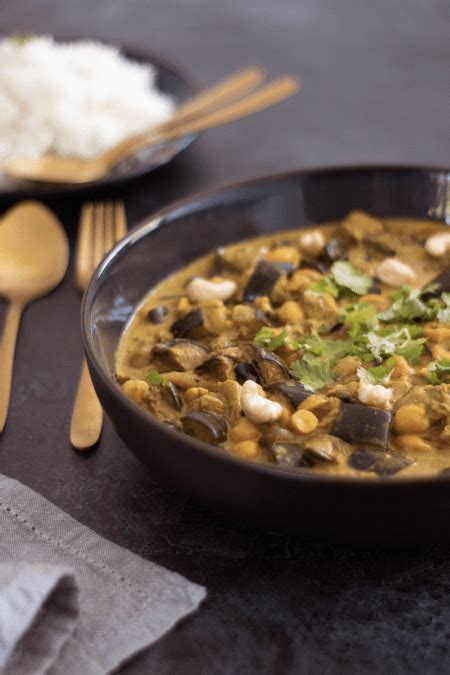 Curry Aubergine Lait De Coco Meteor