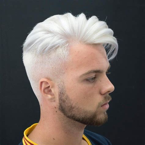 Coiffure Homme Blond Platine Coupe Pour Homme