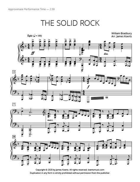 The Solid Rock – Koerts Music