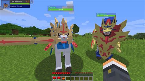 Minecraft NOVOS LENDÁRIOS ZAMAZENTA E ZACIAN NOVA ATUALIZAÇÃO