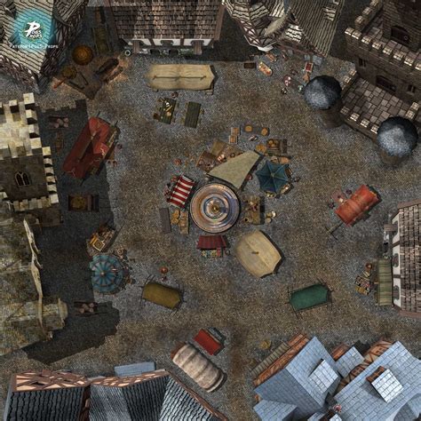 Town Market R Battlemaps